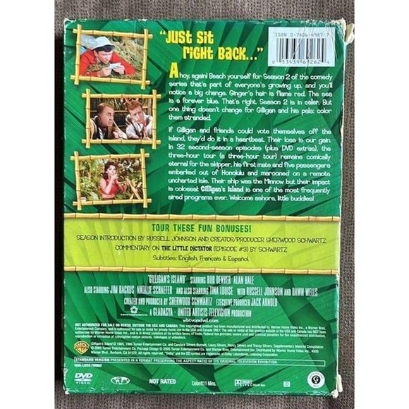 Gilligans Island - The Complete Second Season (DVD, 2005, 3-Disc Set) - Picture 2 of 10
